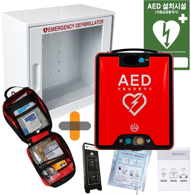 자동제세동기 AED 나눔테크 NT381R 자동심장충격기 간이보관함증정 6개국어, 1세트