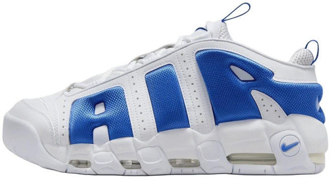[브랜드상품] 나이키 운동화 에어 모어 업템포 로우 M - 화이트 블루 FZ3055-101매장판