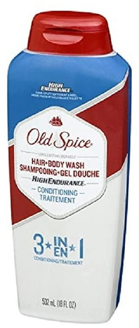올드스파이스 하이엔듀런스 바디워시 헤어&바디 컨디셔닝18oz/532ml, 1개, 532ml