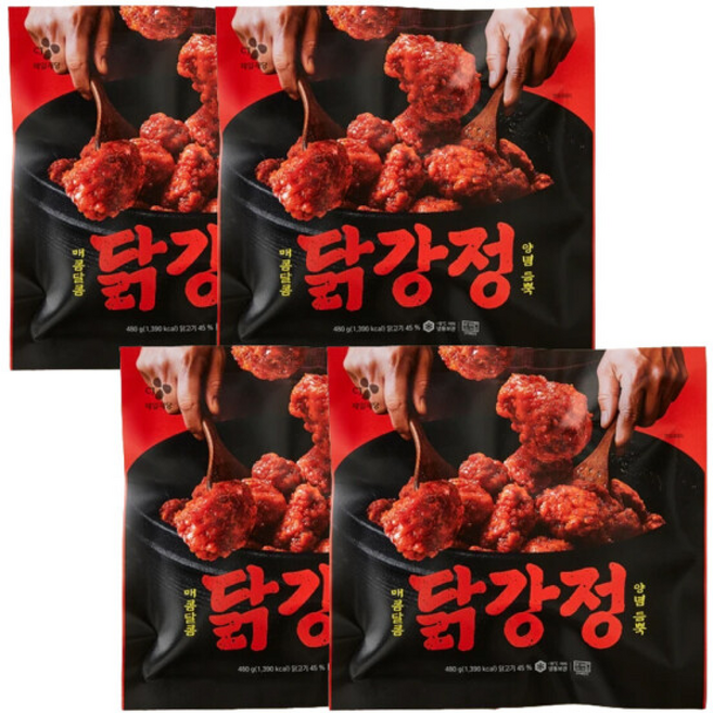 CJ씨제이 닭강정 (냉동), 4개, 480g