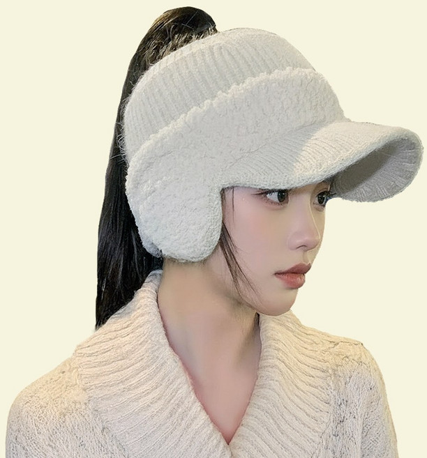 코지치 여성 니트 골프 모자