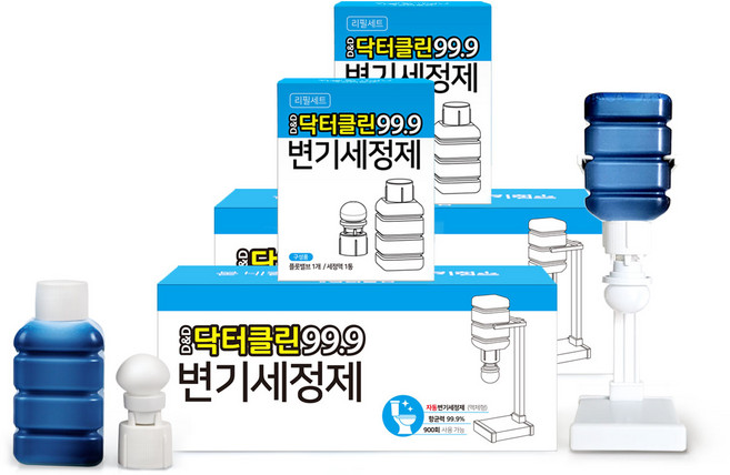 닥터클린 자동 변기세정제 본품 1개+ 리필 1개, 2세트, 200ml