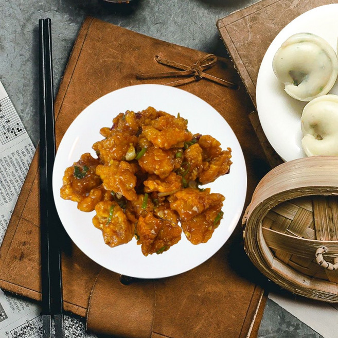 납골당 꾸미기 미니어쳐 단품 중식 일식 수공예 음식 제사상 밥상 상차림 장식, [중식]깐풍기