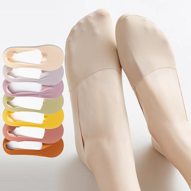 여성용 아이스 쿨덧신 페이크더신 여름양말 시스루양말 양말 일곱 켤레 다색 7 더블