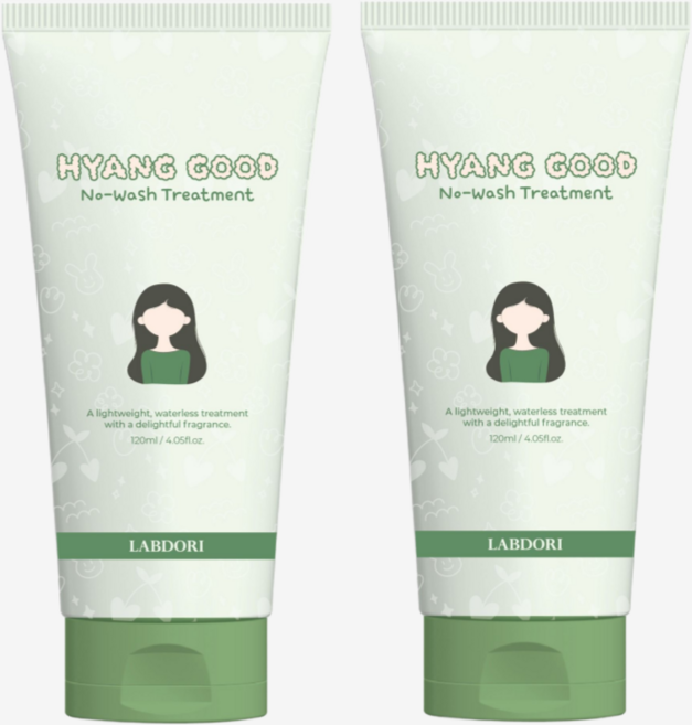 랩도리 향굿 노워시 어린이 트리트먼트 EWG 약산성, 2개, 120ml