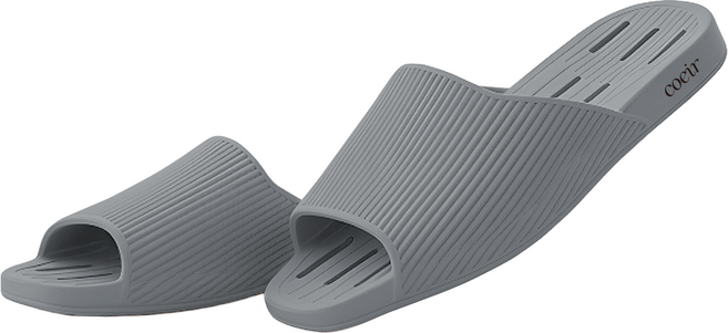 코에르 고급 프리미엄 발리콘 욕실화 미끄럼방지 슬리퍼, 그레이(Gray)