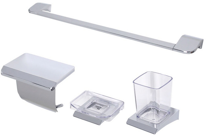 국산 욕실 악세사리 용품 4종 세트 600 크롬 휴지걸이 수건걸이 컵대 비누받침대, 크롬600 4종, 1세트