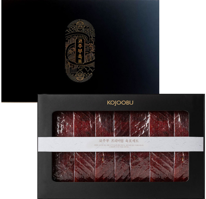 코주부 프리미엄 육포 + 쇼핑백 선물세트, 420g, 2세트