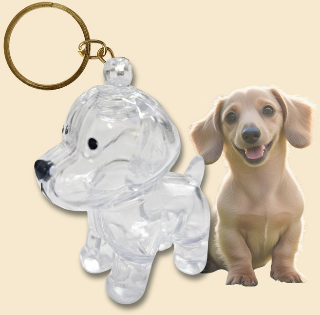 루아리브 강아지 털 키링 반려견 털 보관 기억보관, 1개, 닥스