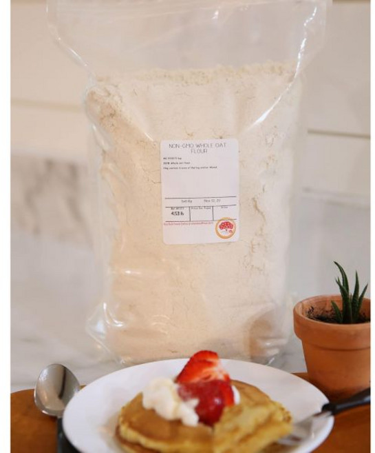 Kauffman's Fruit Farm 파우더 가루 분말 카우프만 오차드 전통 귀리 밀가루 없이 베이킹용 4.5파운드 3개 묶음, 4.5 파운드 (1개 묶음)