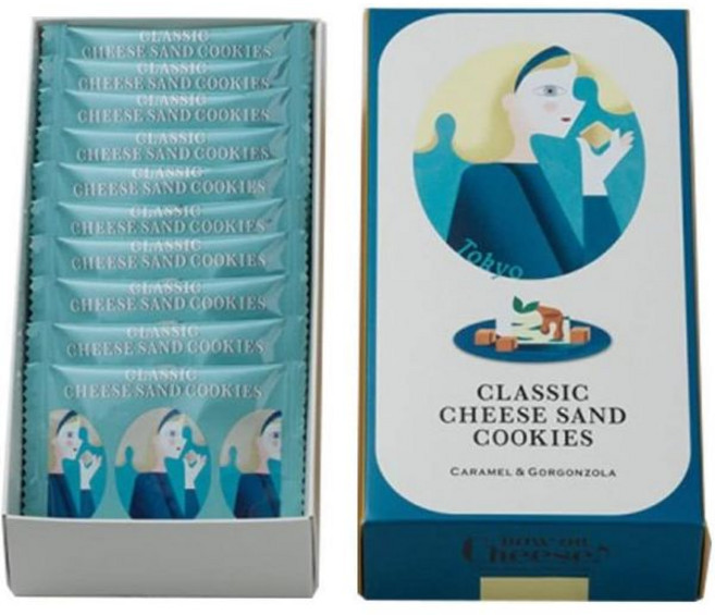 나우온 일본 클래식 치즈 카라멜 고르곤졸라 10개입 샌드 쿠키, 1개