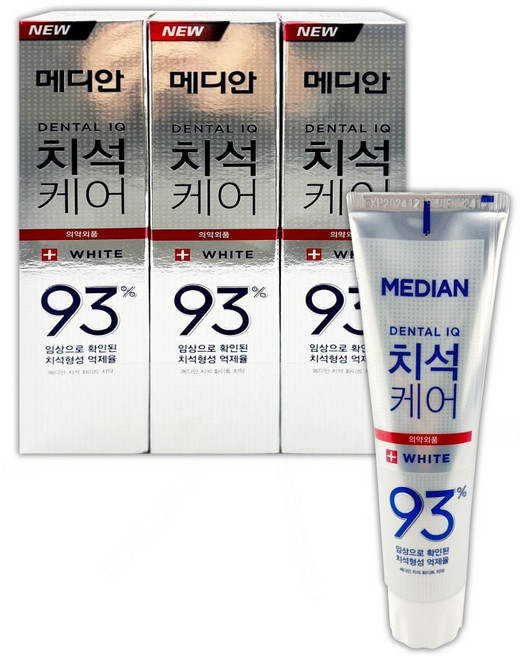 메디안 치석 화이트 치약 120g X 3개입_20260201EA