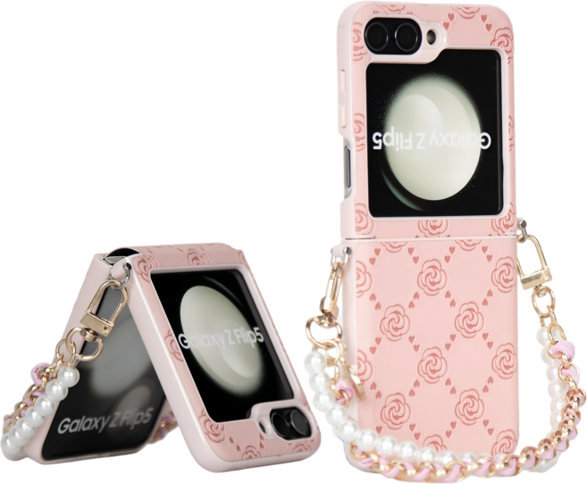 윰스모르 럭셔리 스트랩 갤럭시 Z 플립 힌지 보호 케이스