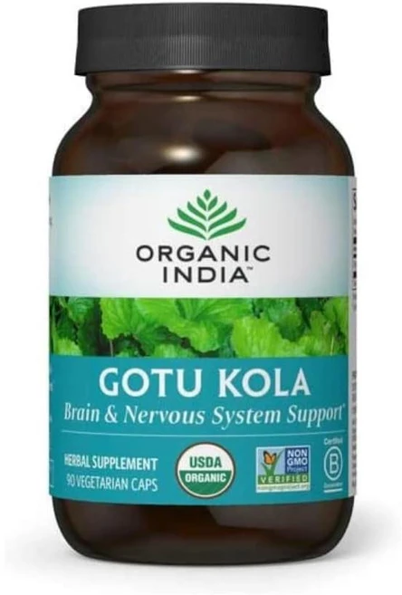 ORGANIC INDIA 오가닉 인디아 Gotu Kola 허벌-아답토젠 비건 90캡슐 2개, 1개, 90정 - 쿠팡