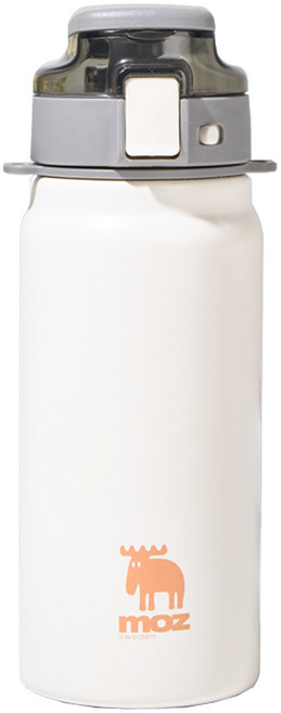 MOZ 스웨덴 316 스테인레스 원터치 텀블러, 1개, 600ml, 크림스노우