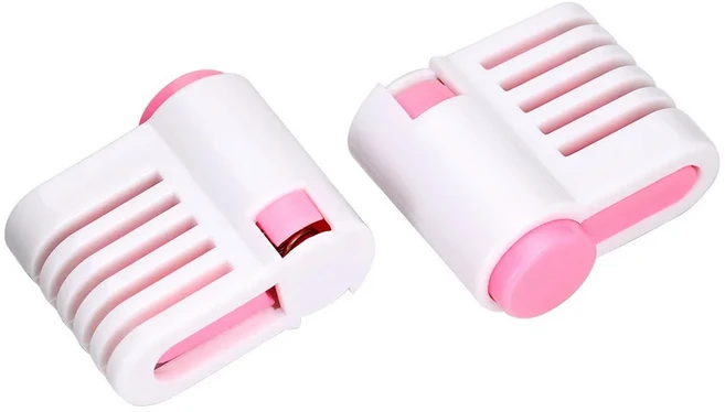 식품 등급 플라스틱 케이크 빵 커터 5 레이어 컷 나이프 토스트 슬라이서 2 개/세트, 01 pick