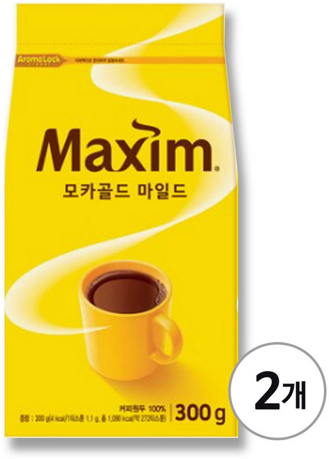 맥심 모카골드 마일드 리필 300gX2개, 2개, 본상품선택, 300g
