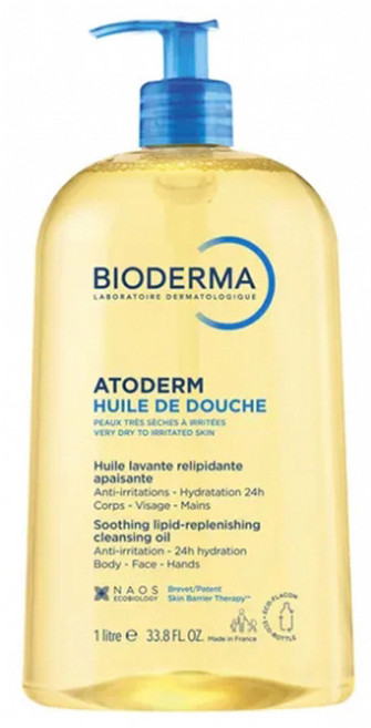 바이오더마 아토덤 윌 드 두쉬 수딩 리피드-리플레니싱 클렌징 오일, 1개, 1L