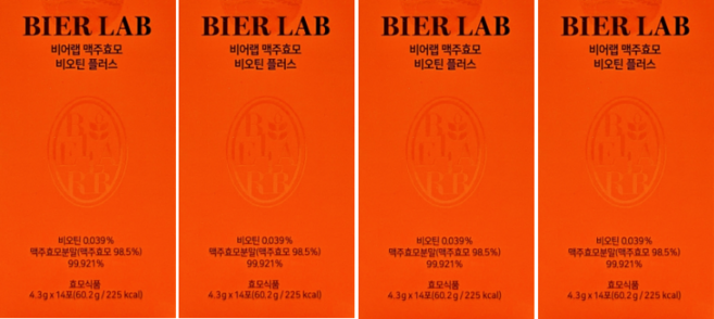 비어랩 맥주효모 비오틴 플러스 14p, 60.2g, 4개
