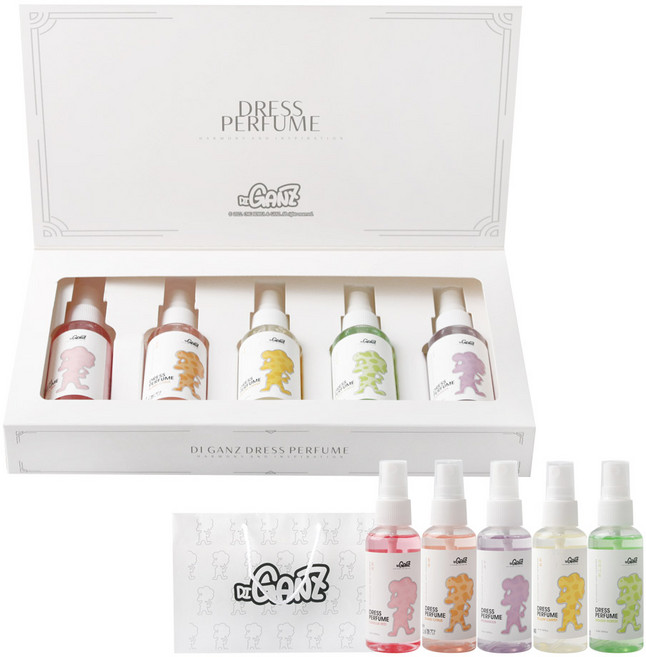 디간지 드레스 퍼퓸 스프레이 섬유향수 50mlX5개 세트, 1개