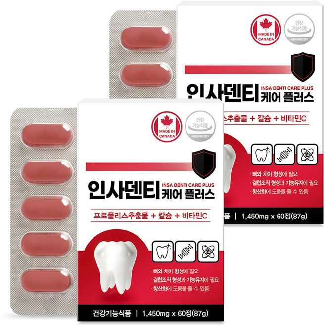 네이처그랜드 인사덴티 케어 플러스, 2개, 60정