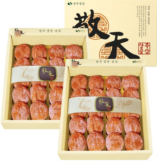 직접생산 상주곶감 실속형 반건시 건시 선물세트, 건시1호[1+1], 40개