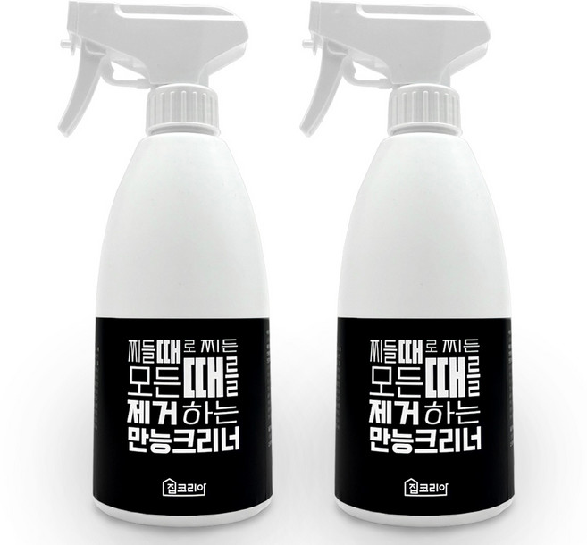 집코리아 찌들 때로 찌든 모든 때를 제거하는 만능크리너, 2개, 400ml