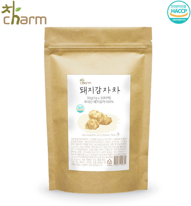 볶은 참 돼지감자차 삼각티백 국내산 30g 뚱딴지차, 1g, 30개입, 1개