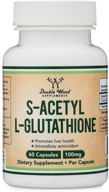 더블우드 아세틸 글루타치온 S 아세틸 L 글루타치온 S-Acetyl L-Glutathione 100 mg 60캡슐, 60정, 1개