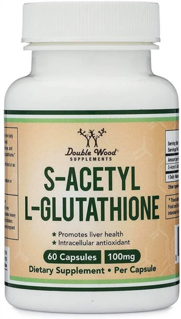 더블우드 아세틸 글루타치온 S 아세틸 L 글루타치온 S-Acetyl L-Glutathione 100 mg 60캡슐, 60정, 1개 - 쿠팡