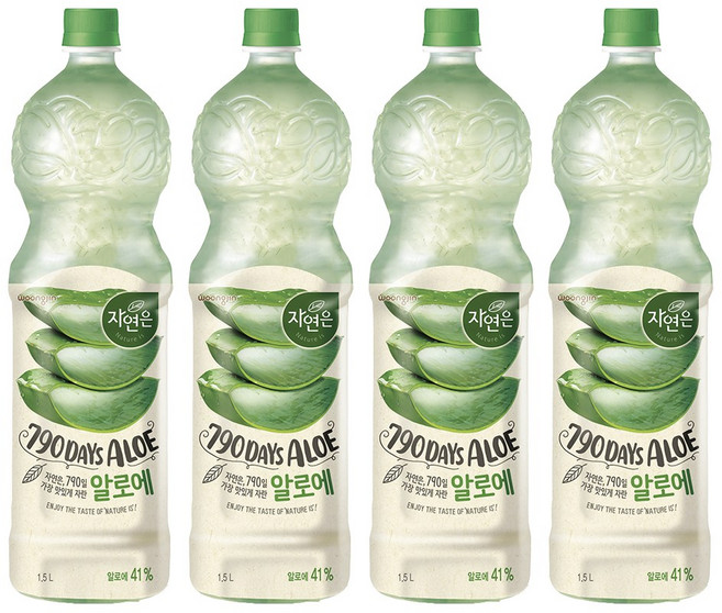 자연은 알로에 1.5L, 4개