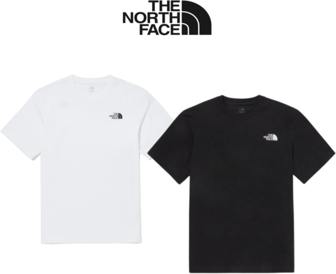 [백화점매장판] 노스페이스 남성 데일리 코튼 티셔츠 반팔 라운드티