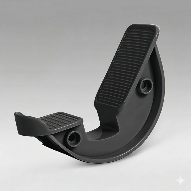 라이트닝웍스 파워스텝 발목 관절 아킬레스건 족저근막 발목 재활 스트레칭 발판 세트, 블랙