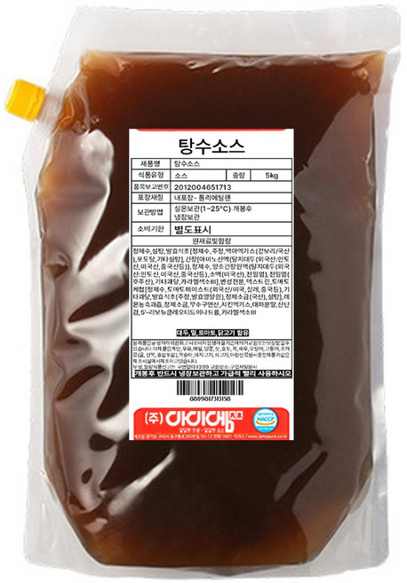 아이엠소스 탕수육소스 새콤달콤 전문점용 대용량, 5kg, 1개