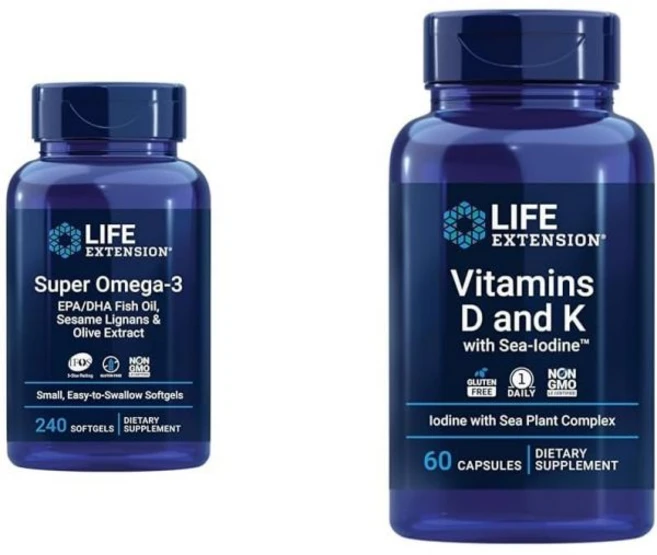 라이프익스텐션 Life Extension Super Omega-3 EPA/DHA Fish Oil & Vitamins D and K with Sea-Iodine, 라이프익스텐션 Life Extension Super O, 1개, 60정 - 쿠팡