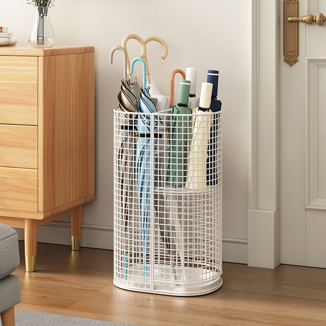 어더나 올인원 분리수납 우산꽂이 (장우산/단우산 겸용), 1개, 화이트