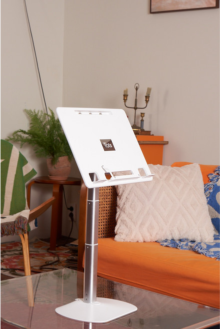 TOTS독서대 차량용독서대 아기독서대 가벼운독서대 어린이독서대 높이조절독서대 어린이테이블, 화이트