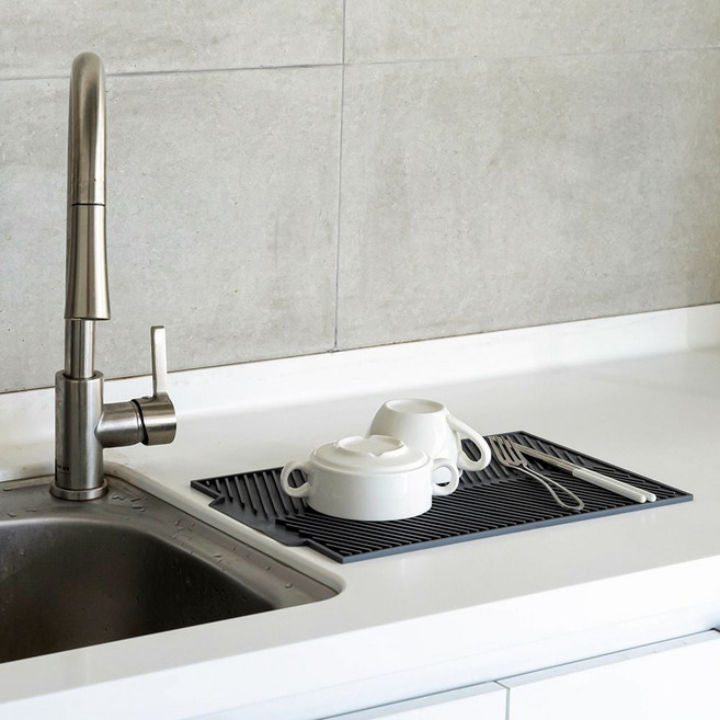 논슬립 식기 건조 트레이 싱크대 실리콘 드라잉 매트_JNJ216 imj+38561KH