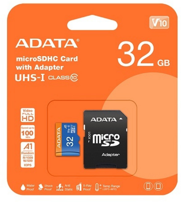 ADATA Premier micro SD / SD어댑터포함, 1개, 32GB