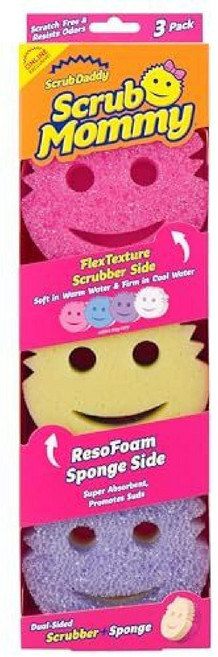 스크럽 대디 마미 수세미 식기 긁힘 냄새 방지 스폰지 주방 욕실 3개입 오리지널 미국정품, 스크럽마미, 1개