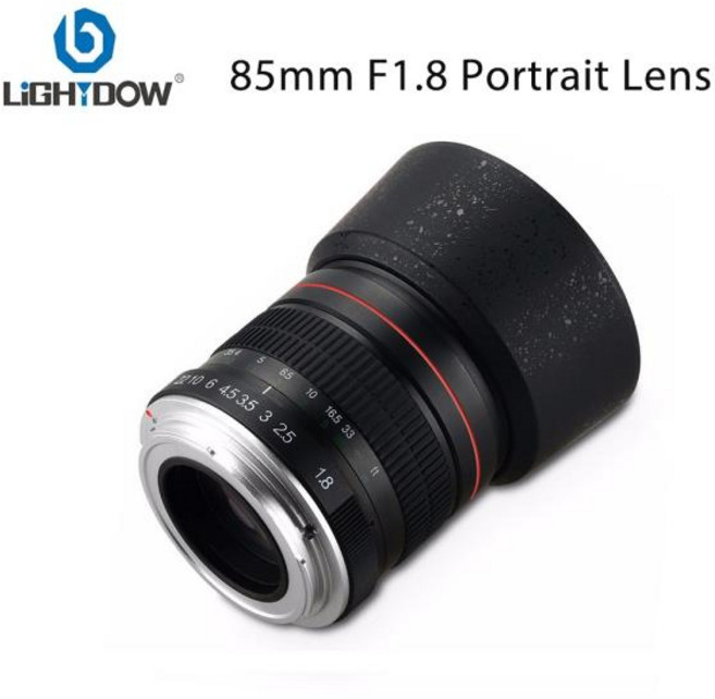 Lightdow 풀 프레임 85mm F1.8 Canon EOS 600D 550D Sony Nikon DSLR 카메라 용 수동 초점 인물 렌즈, 05 캐논 RF