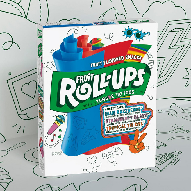 Fruit Roll-Ups 버라이어티 팩 글루텐 프리, 1개
