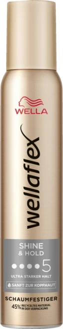 웰라 WELLA Wellaflex 헤어 무스 Shine & Hold, 1개, 200ml - 쿠팡