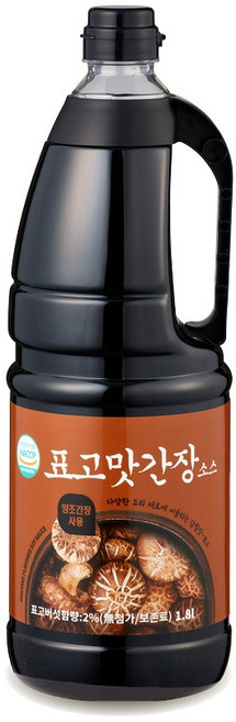 비비푸드 표고맛 간장 소스 1.8L, 1개