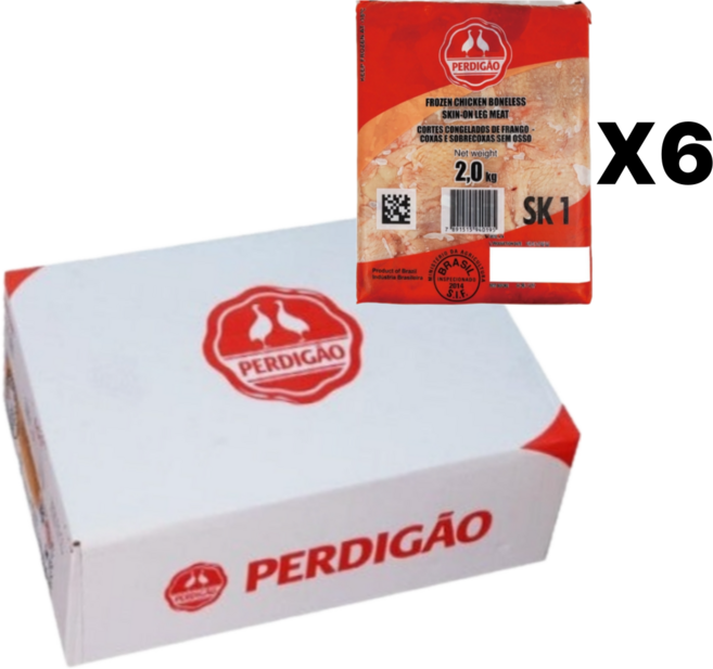 페르디가오 브라질산 닭다리살 정육 냉동, 12kg, 1개