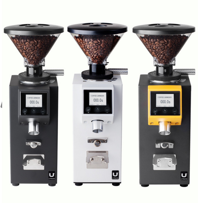 어바닉 090 자동 커피그라인더 티타늄버 60mm 플랫버, 어바닉 090 자동 커피그라인더 블랙