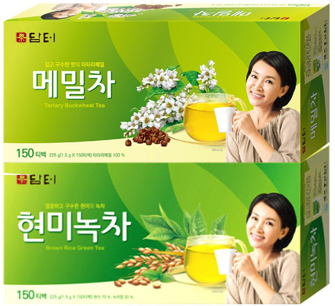 담터 현미녹차 150T + 담터 메밀차 150T, 1세트, 1.5g, 150개입