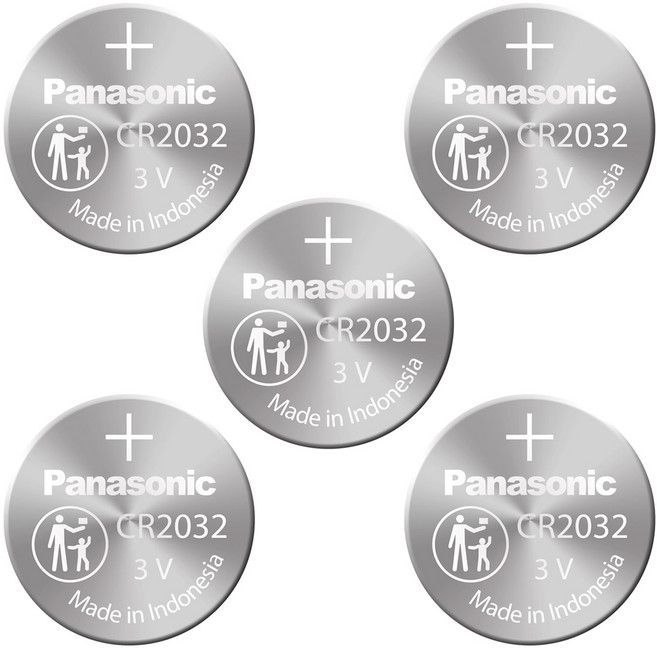 파나소닉 코인건전지 CR2032 건전지, 5개, 1개입