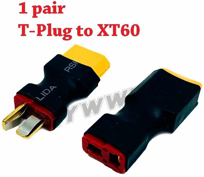 RC 자동차 항공기 리포 배터리 ESC 충전기 XT60 T 플러그 커넥터 어댑터 1 개, 03 1 pair