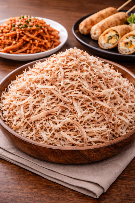 (오징어90%내외) 강원도가공 참진미채 (중가루) 맥반석진미채 건어물, 1개, 500g